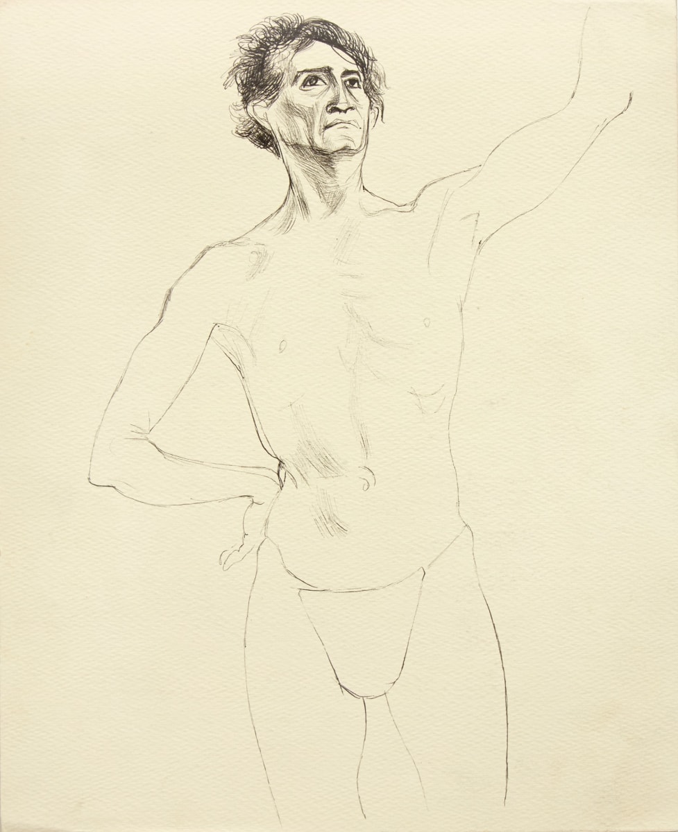 Bernard Perlin, Japanese Male Nude (Front View)