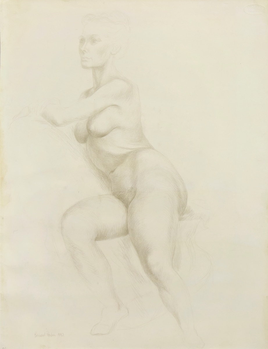 Bernard Perlin Seated Female Nude, 1942