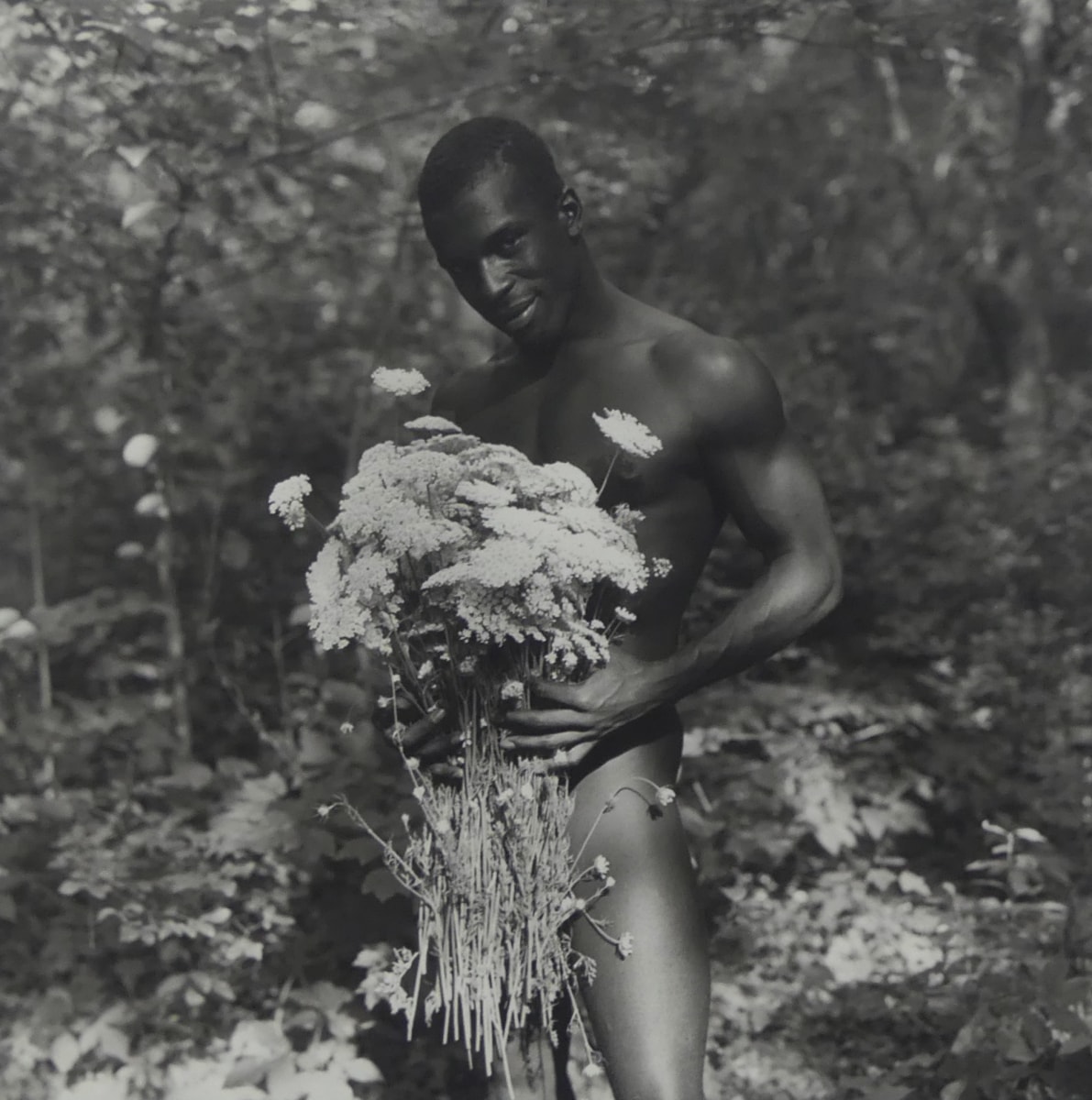 Jason Byron Gavann, Nude with Flowers, Provincetown, 1998