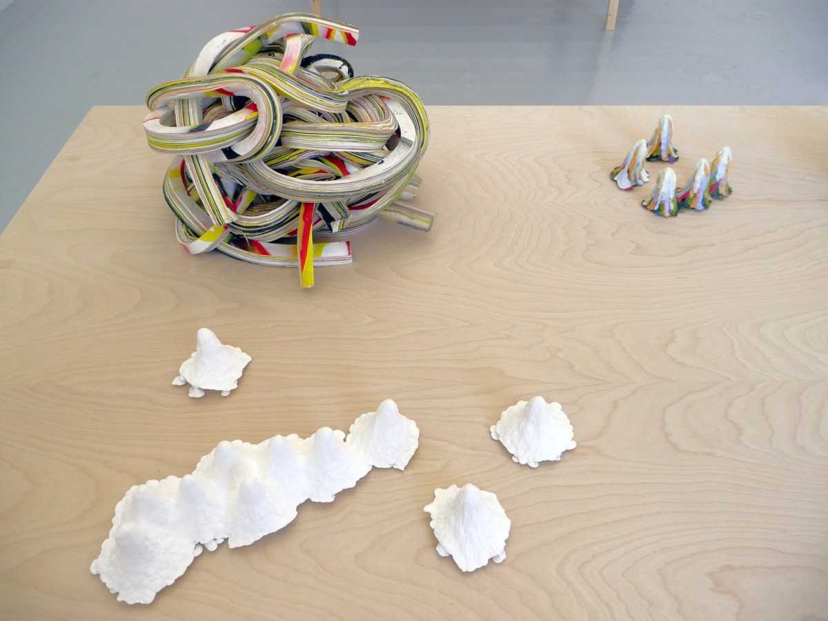 Installation View of Margie Livingston: Paint Objects