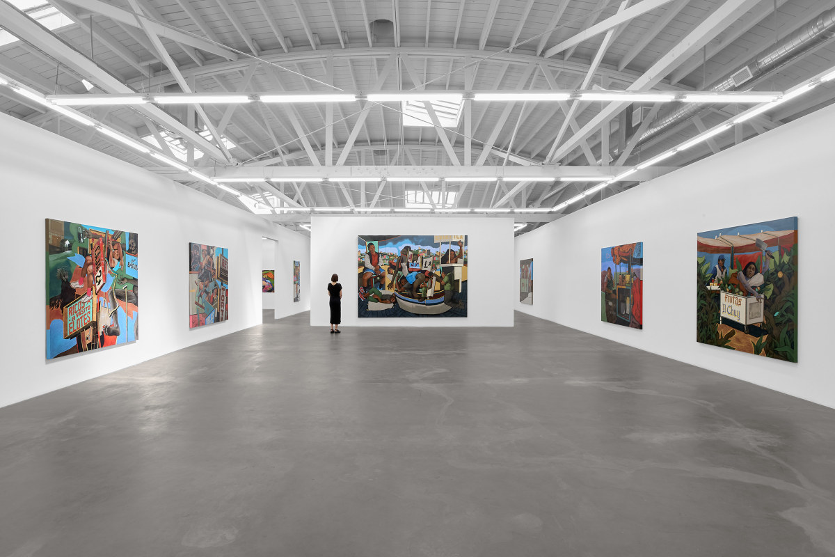 Installation view of HUGO CROSTHWAITE: Ex-voto, on view March 1 – April 5, 2025