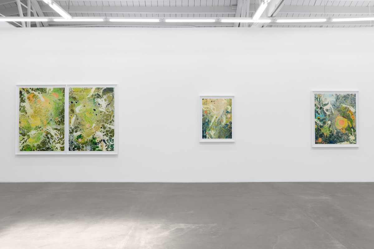 Installation view of Melissa Huddelston: Primordial Spring,&nbsp;June 22 - August 3, 2024