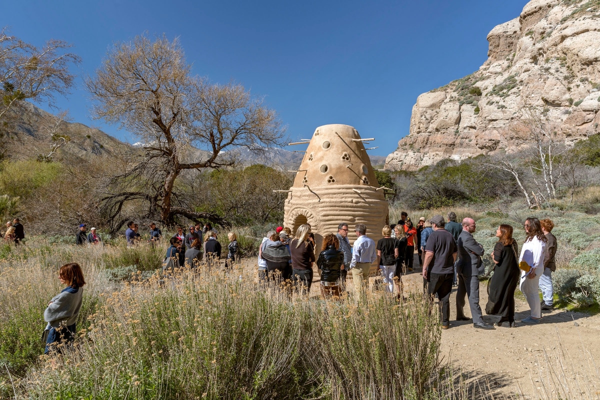 Installation view of Sherin Guirguis, One I Call, Desert X 2017