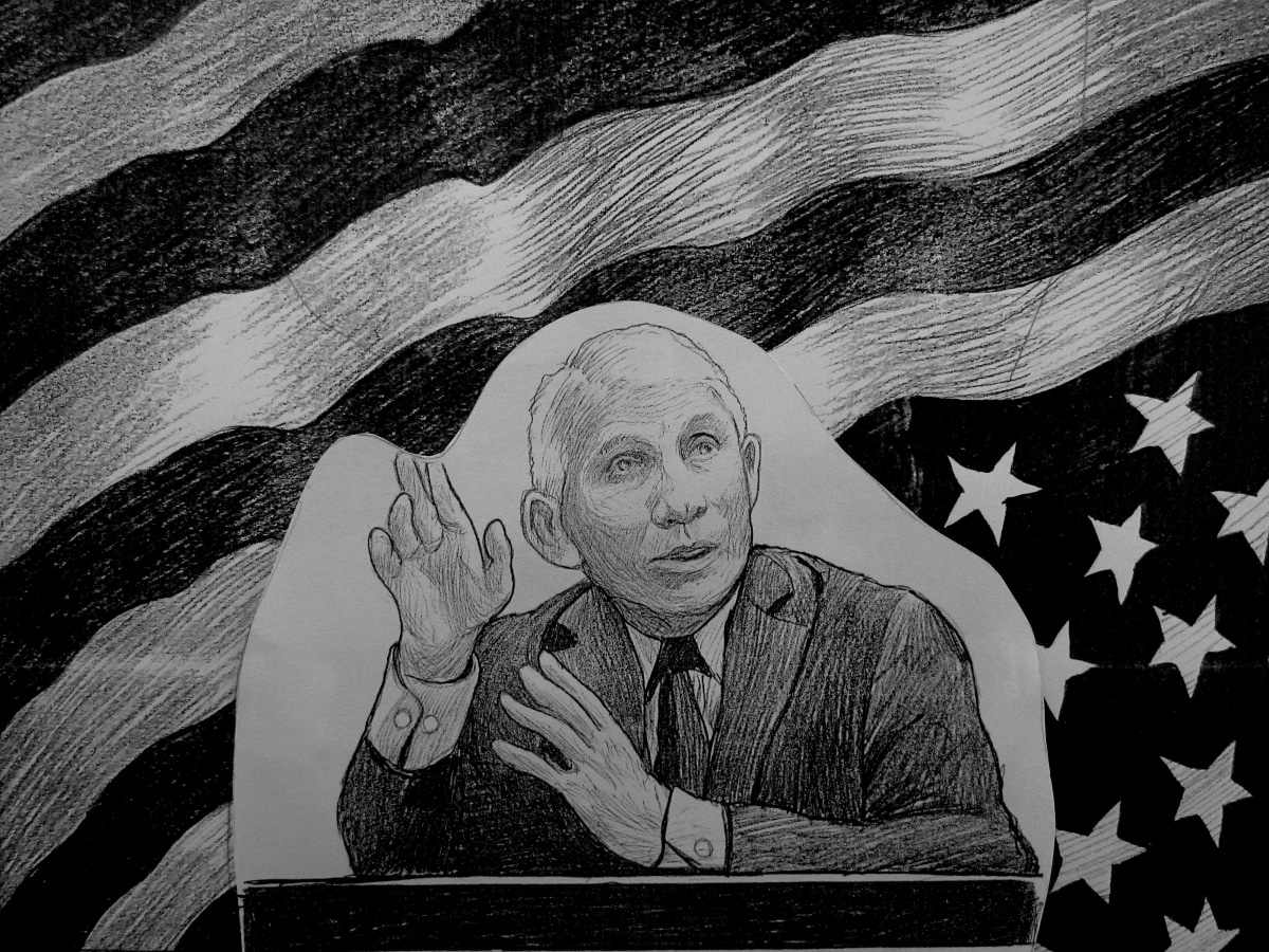 Hugo Crosthwaite A Portrait of Dr. Anthony Fauci, 2022