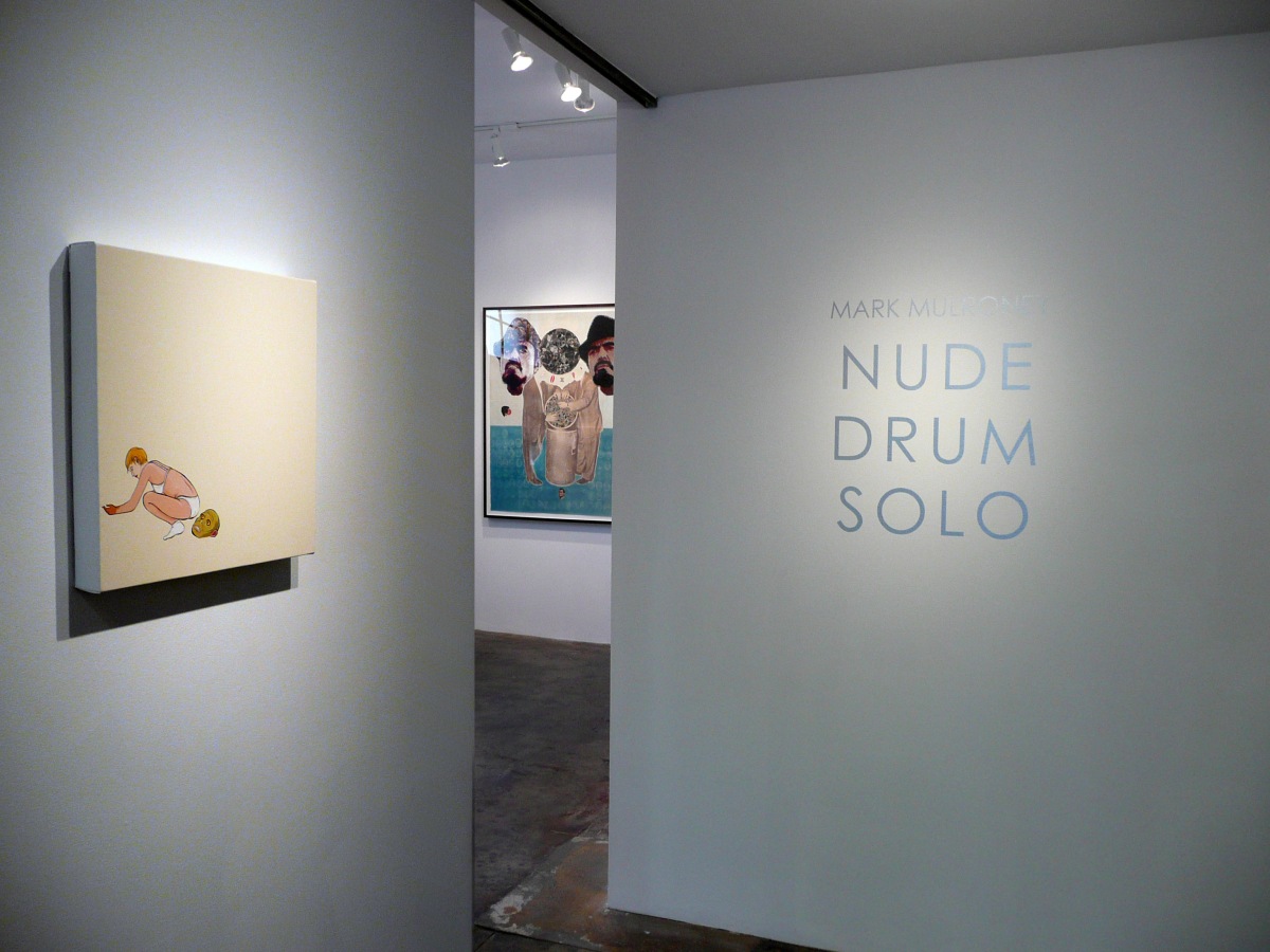 Installation View of Mark Mulroney: Nude Drum Solo