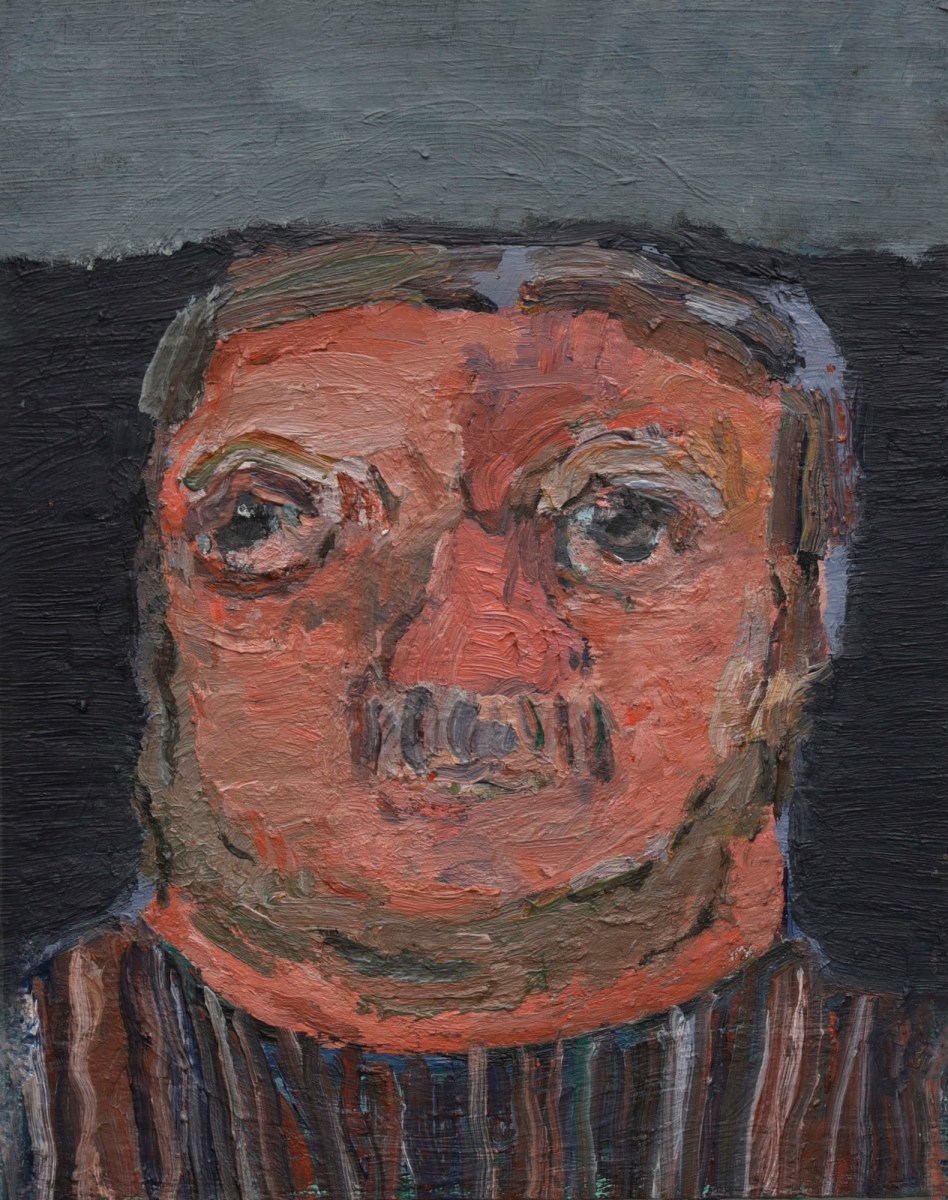 Roya Farassat, Wrapped in Silence, 2021, Oil on gessobord, 14 x 11 in.