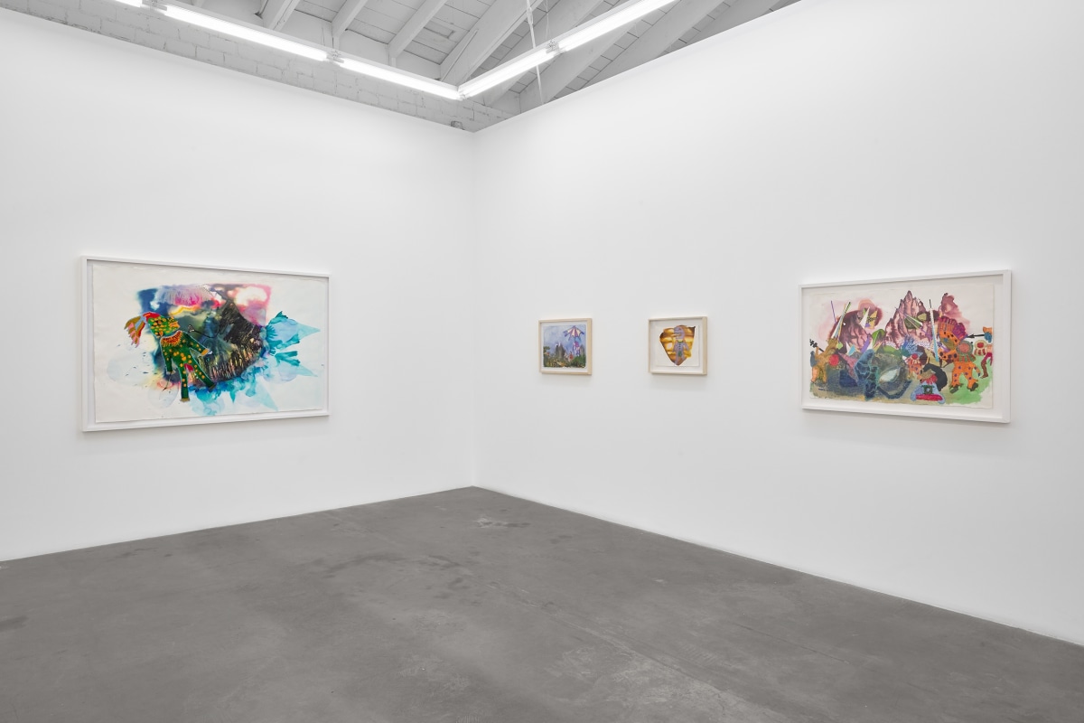 Installation view of GRISELDA ROSAS: Donde pasó antes (Where it happened before), on view from January 13 to February 17, 2024