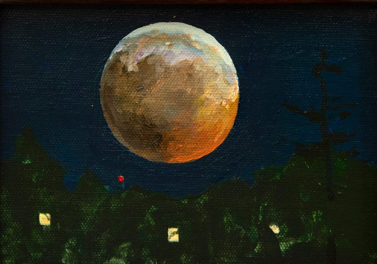 Jim Adams Blood Moon, 2018 Acrylic on canvas
