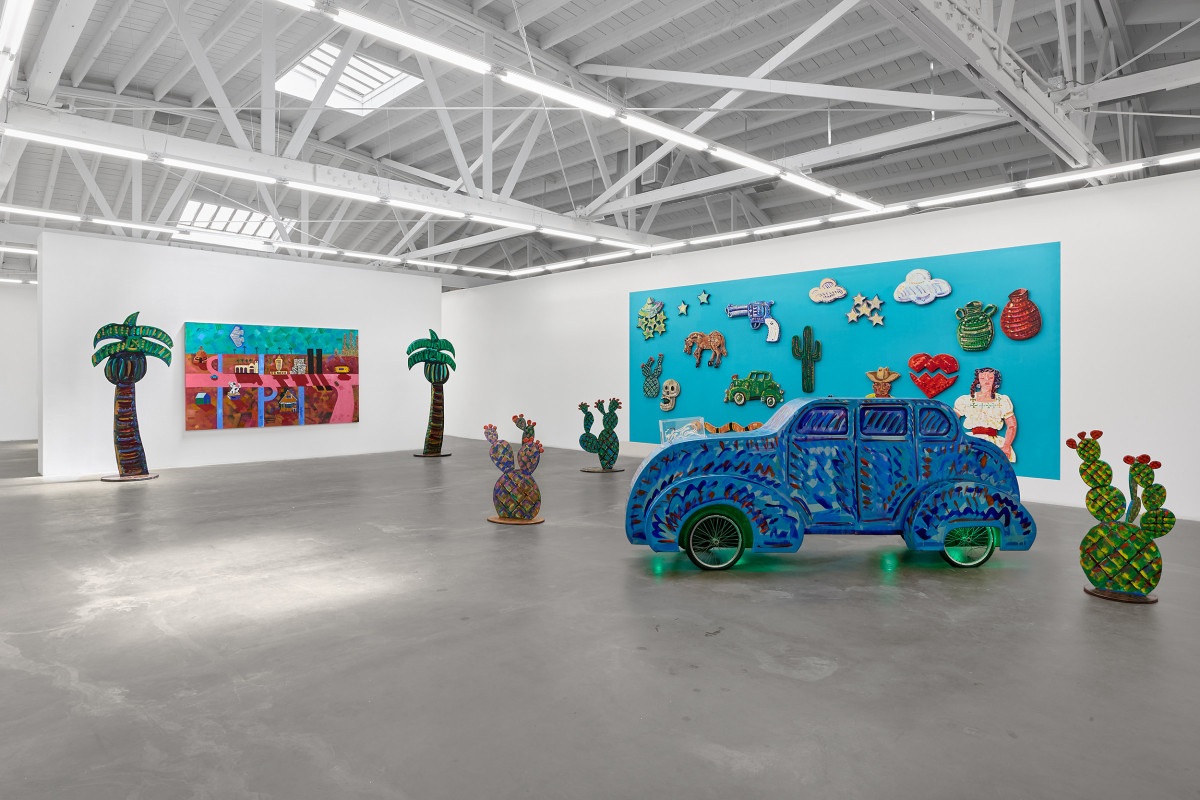 Installation view of&nbsp;Frank Romero: California Dreaming, on view September 13 &ndash; October 25, 2025