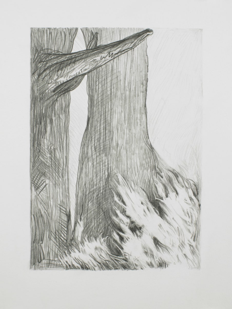 Ken Gonzales-Day, Untitled (After José Clemente Orozco, Negroes, 1933), 2021, Archival ink and pencil on Arches BFK Rives, 15 x 11 in.