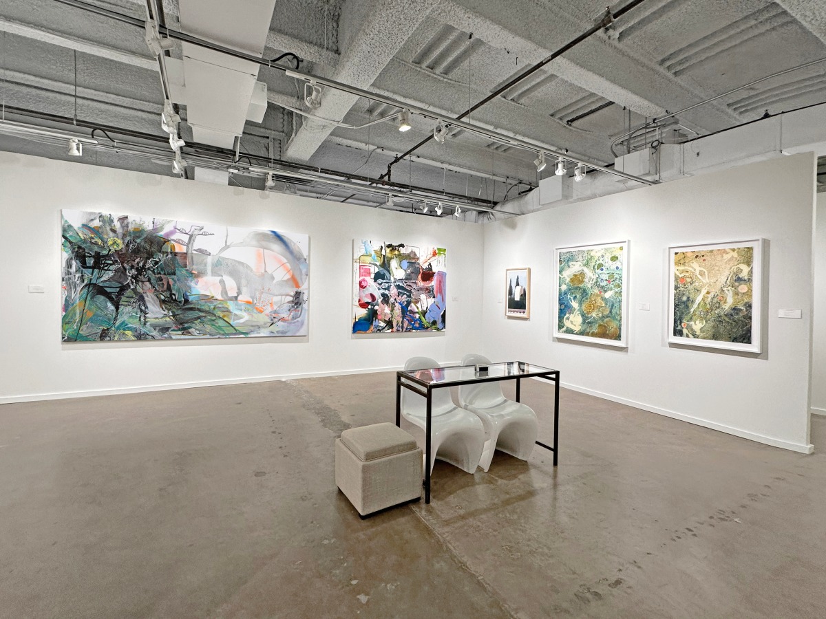 Installation view of Dallas Art Fair, Booth C-1, on view from&nbsp;April 10 &ndash; 13, 2025