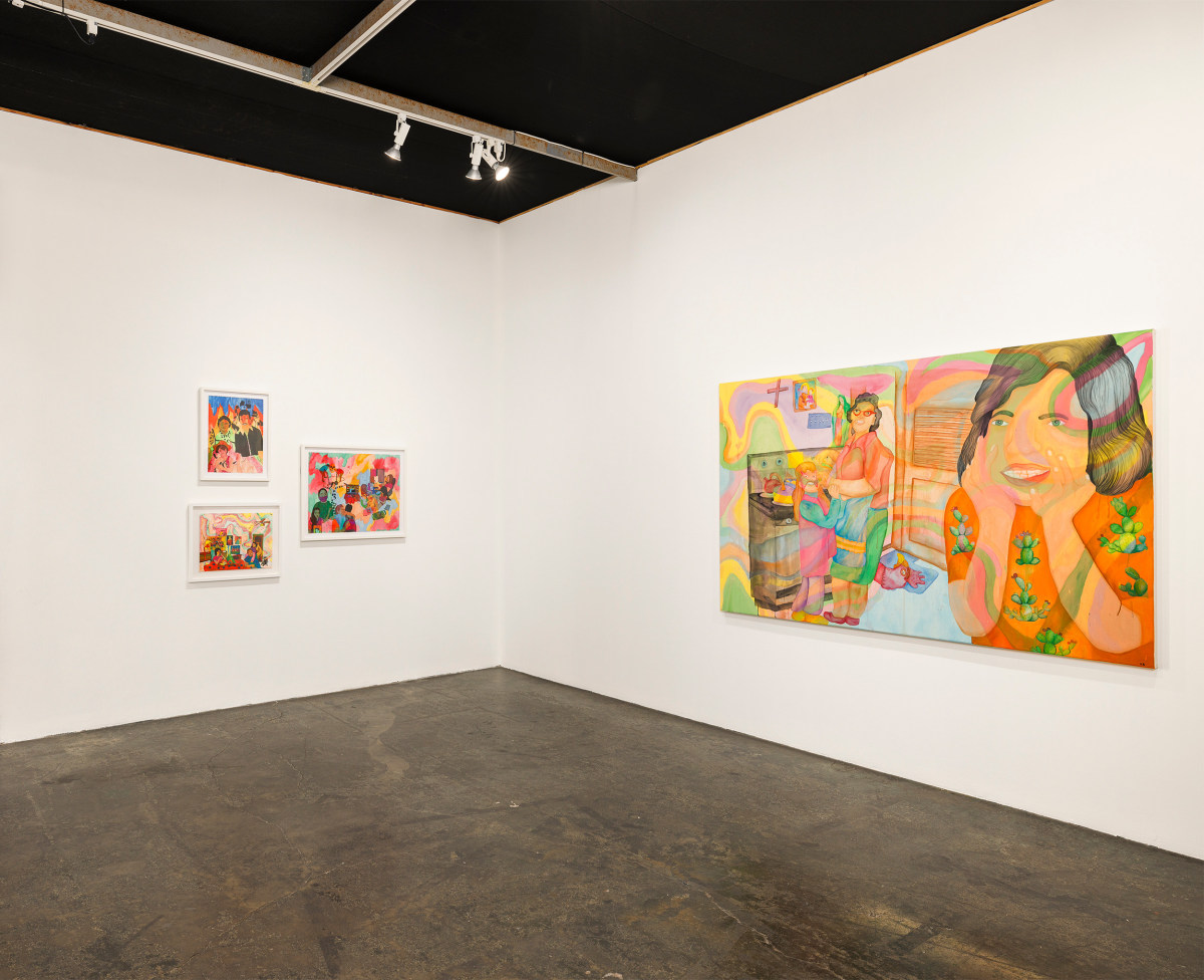 Installation view of&nbsp;Karla Diaz: Wait &lsquo;til Your Mother Gets Home, on view from&nbsp;February 17 - June 22, 2024