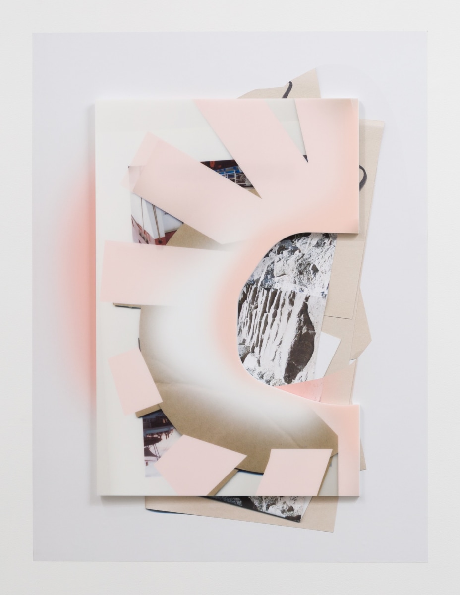 Kate Bonner, "Clouding lens," 2019, Digital pigment print, adhesive fabric, and acrylic panel, 40 x 30 inches