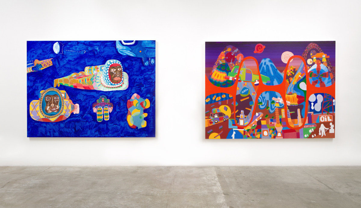 Installation View of PETER WILLIAMS:&nbsp;Black Universe. Photo by Michael Underwood.&nbsp;