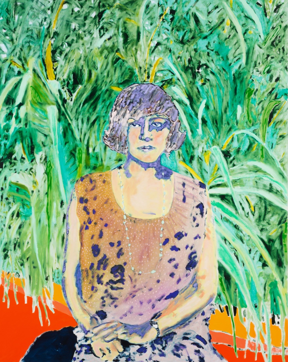 John Brooks, Quappi im Dschungel, 2021, Oil on canvas, 58 x 46 in.
