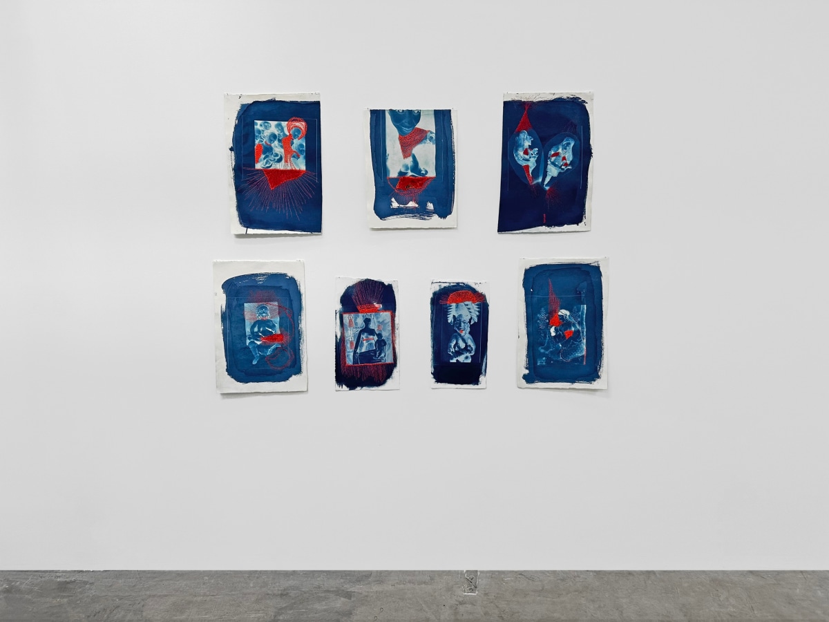 Installation view of GRISELDA ROSAS: Donde pasó antes (Where it happened before), on view from January 13 to February 17, 2024