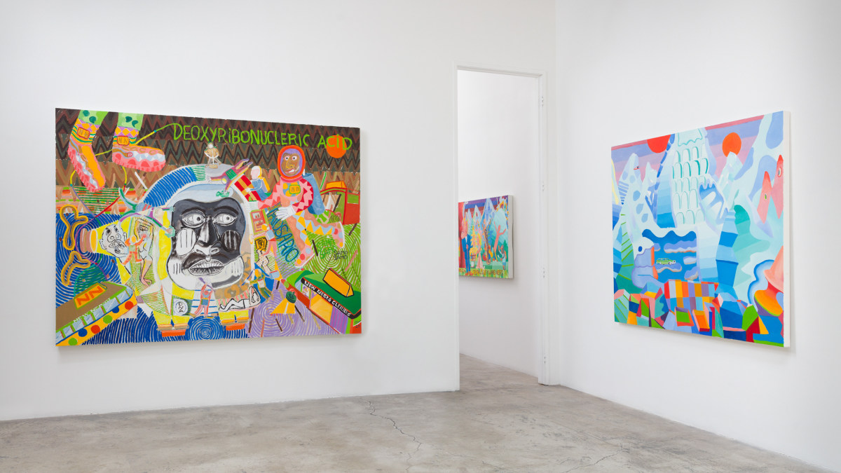 Installation View of PETER WILLIAMS:&nbsp;Black Universe. Photo by Michael Underwood.&nbsp;