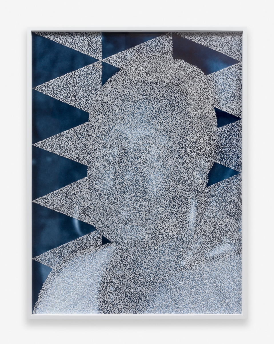 Paul Anthony Smith Mask #4, 2015 Unique picotage on pigment print  40 x 30 in.