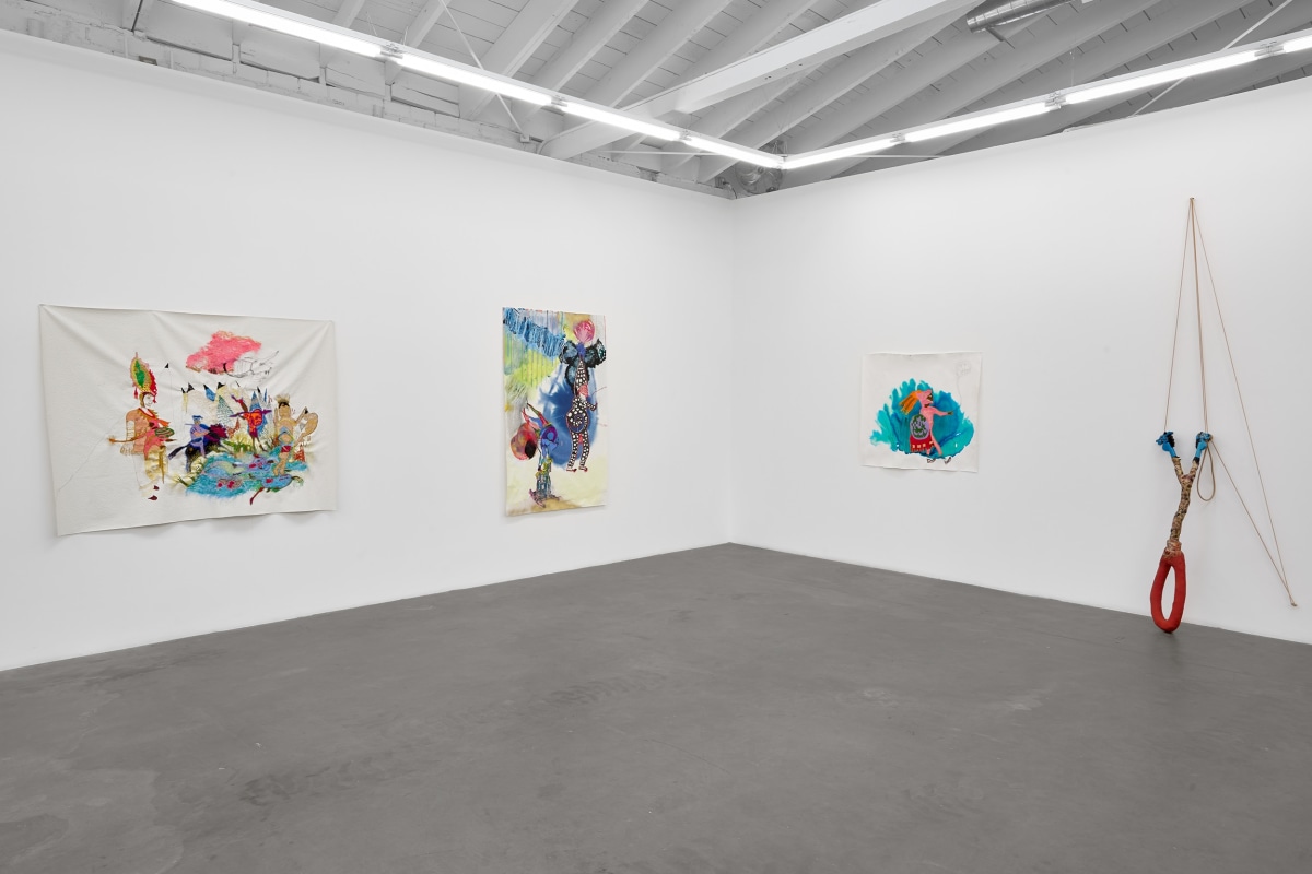Installation view of GRISELDA ROSAS: Donde pas&oacute; antes (Where it happened before), on view from January 13 to February 17, 2024