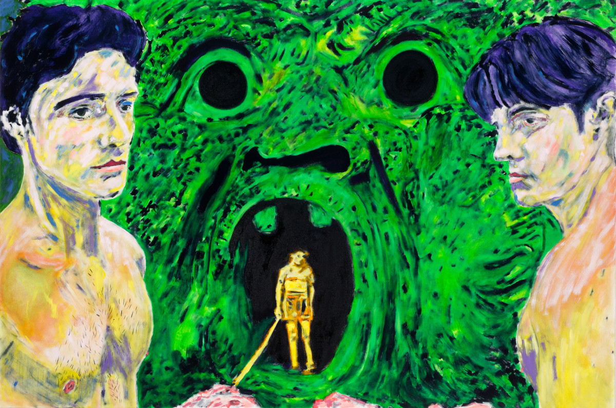 John Brooks, So Fierce a Dancing, 2022, Oil on canvas, 40 x 60 in.