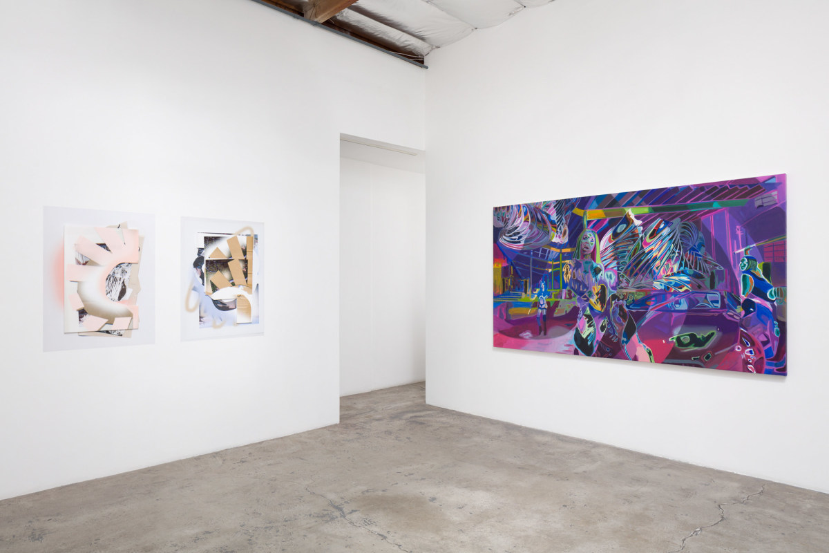 Installation view:  Kate Bonner (L), Caitlin Cherry (R)