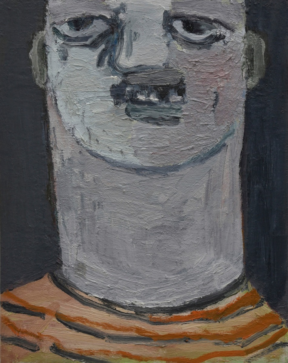 Roya Farassat, A Bully, 2016, Oil on gessobord, 14 x 11 in.