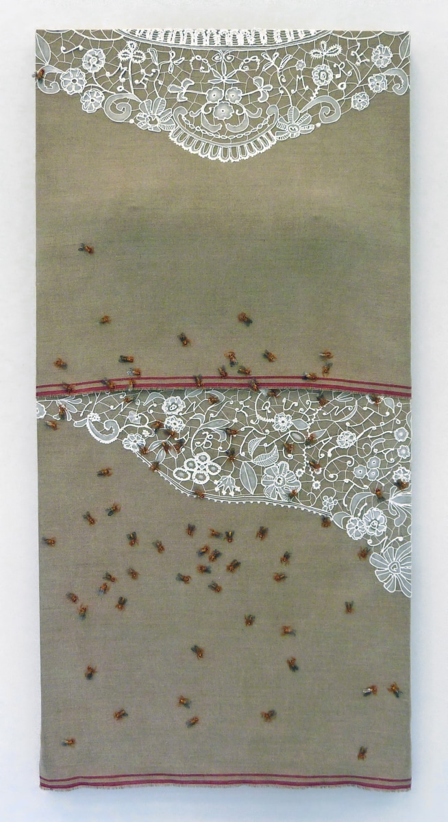 Nena Amsler Qhuyay (To Love), 2010 Extruded acrylic on linen on panel ​24 x 50 x 5 in.