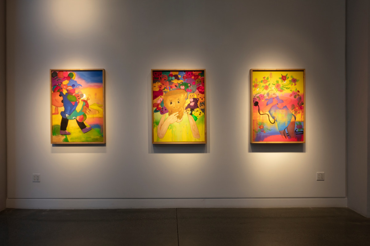 Installation view of&nbsp;While You Were Sleeping at the California Institute of Integral Studies, Desai Matta Gallery. On view from November 21, 2022 &ndash; February 24, 2023