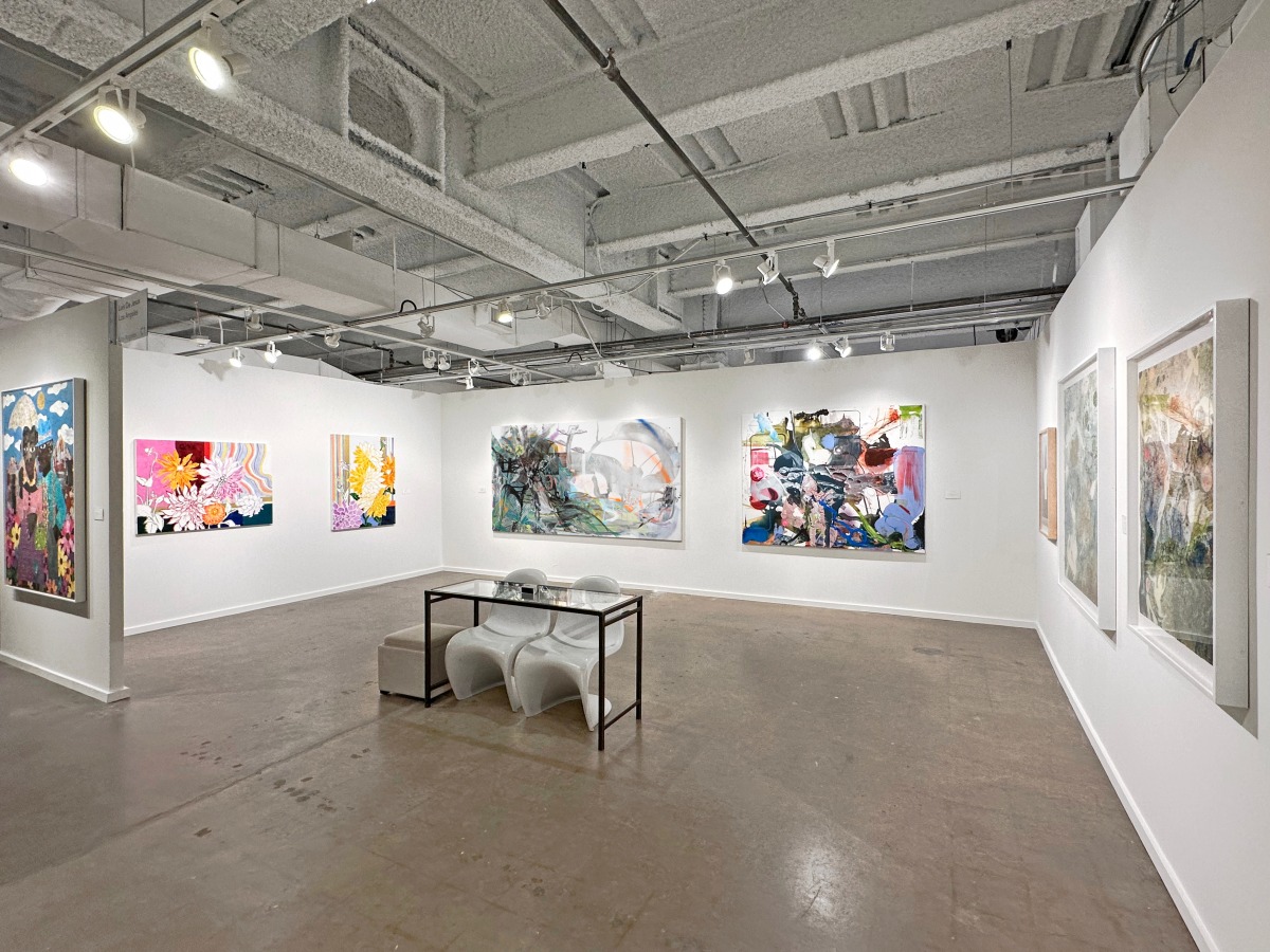 Installation view of Dallas Art Fair, Booth C-1, on view from&nbsp;April 10 &ndash; 13, 2025
