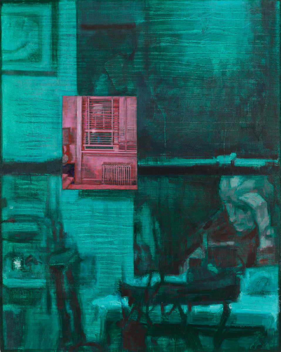 Laura Karetzky, Inverted Window, 2021, Oil on panel, 30 x 24 in.