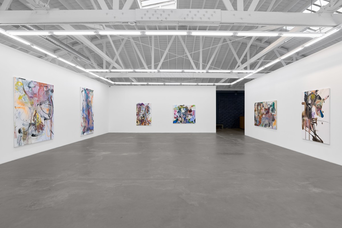 Installation view of MAGGIE MICHAEL: Root Chords, Earth to Sky, on view January 11 &ndash; February 22, 2025