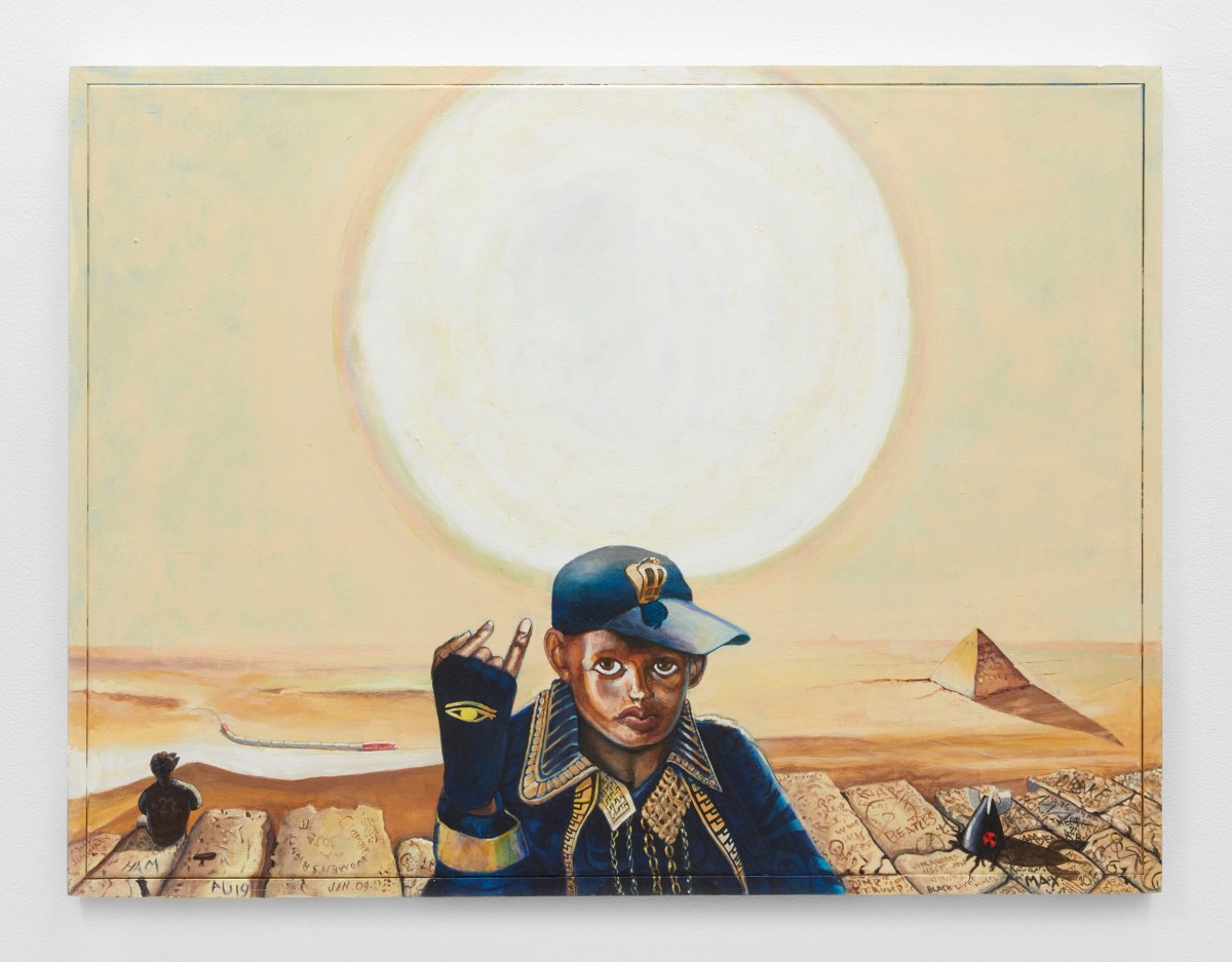 Installation view of Jim Adams: Eternal Witness 