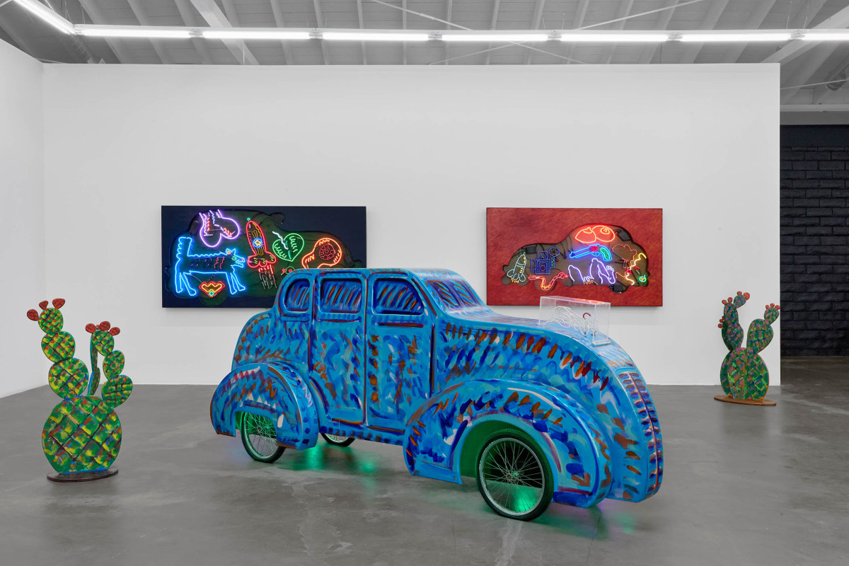 Installation view of&nbsp;Frank Romero: California Dreaming, on view September 13 &ndash; October 25, 2025