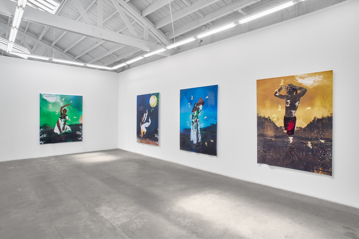 Installation view of CARLA JAY HARRIS: Flight, on view from April 29 - June 10, 2023