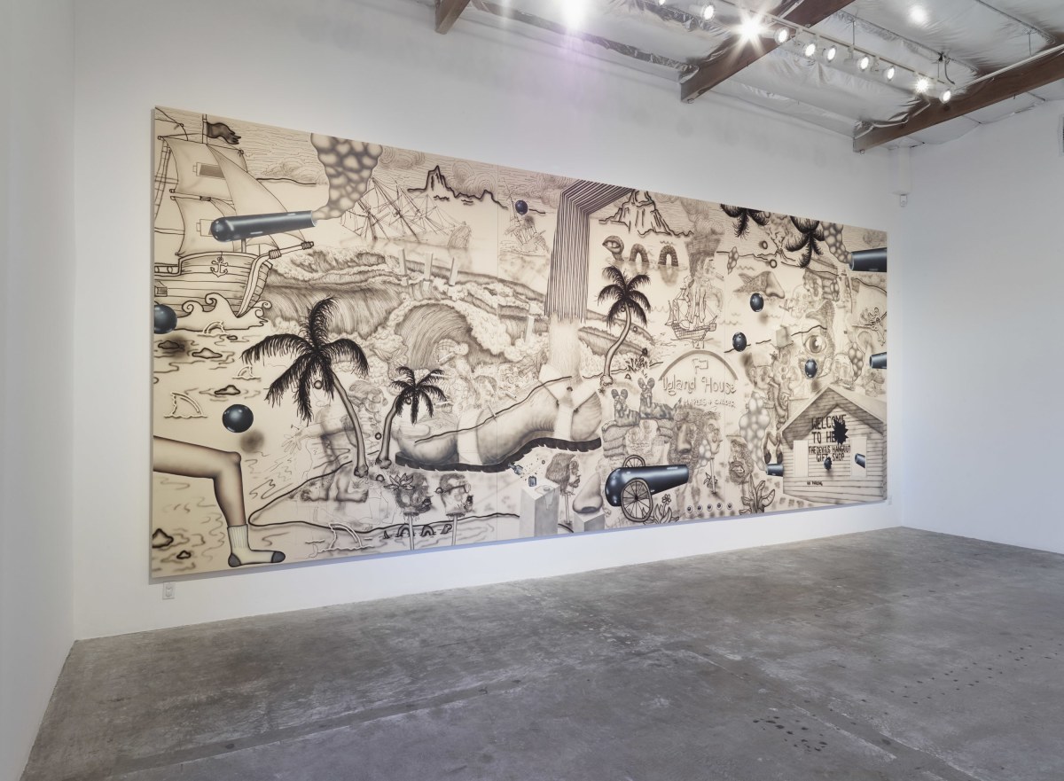 Installation View of Josh Reames and Jose Lerma: He Hath Founded It Upon The Seas Monument To Wilson and Kelling