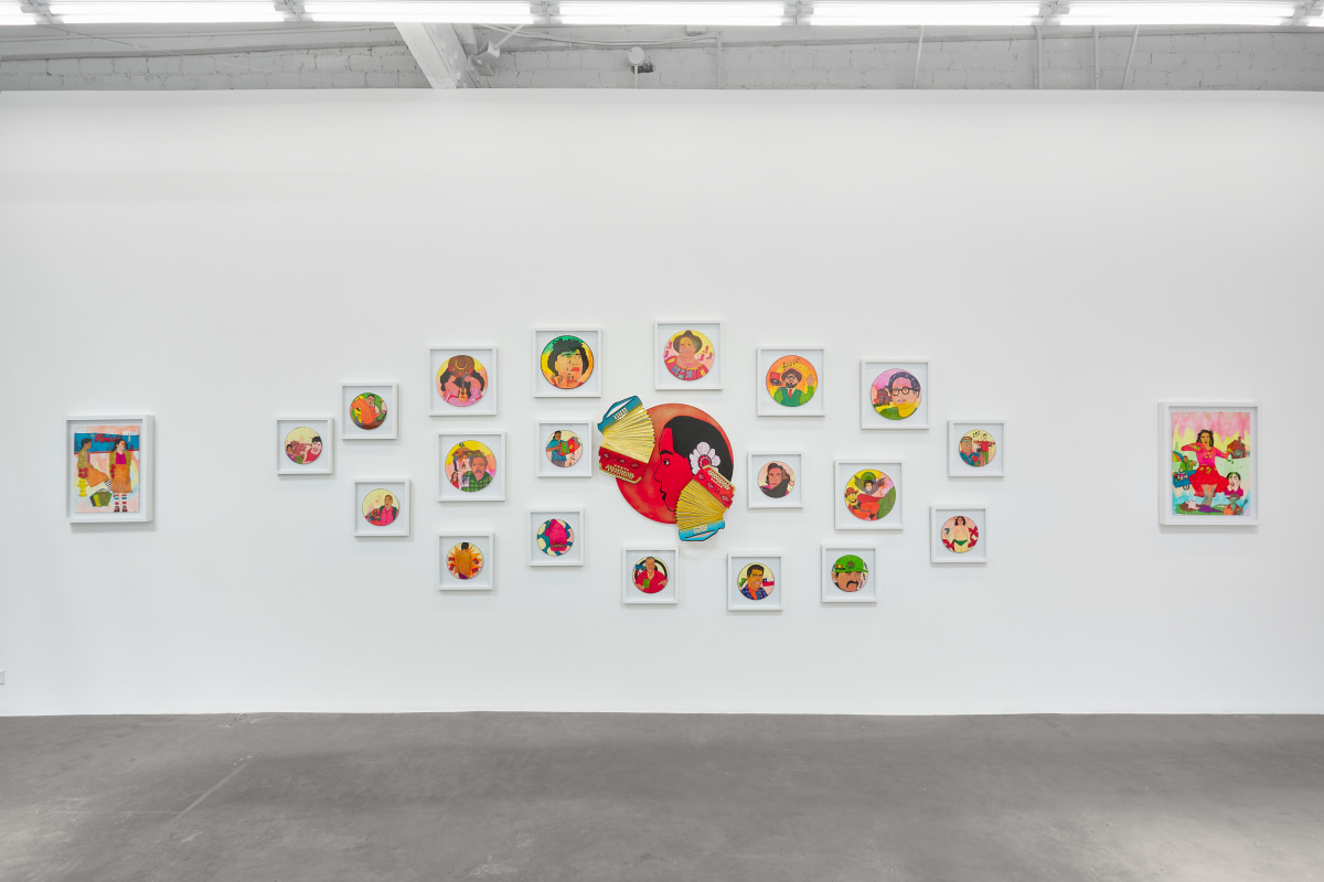 Installation view of KARLA DIAZ: Mujer Valiente y Los Diablitos (Brave Woman and The Little Devils), April 27 - May 8, 2024