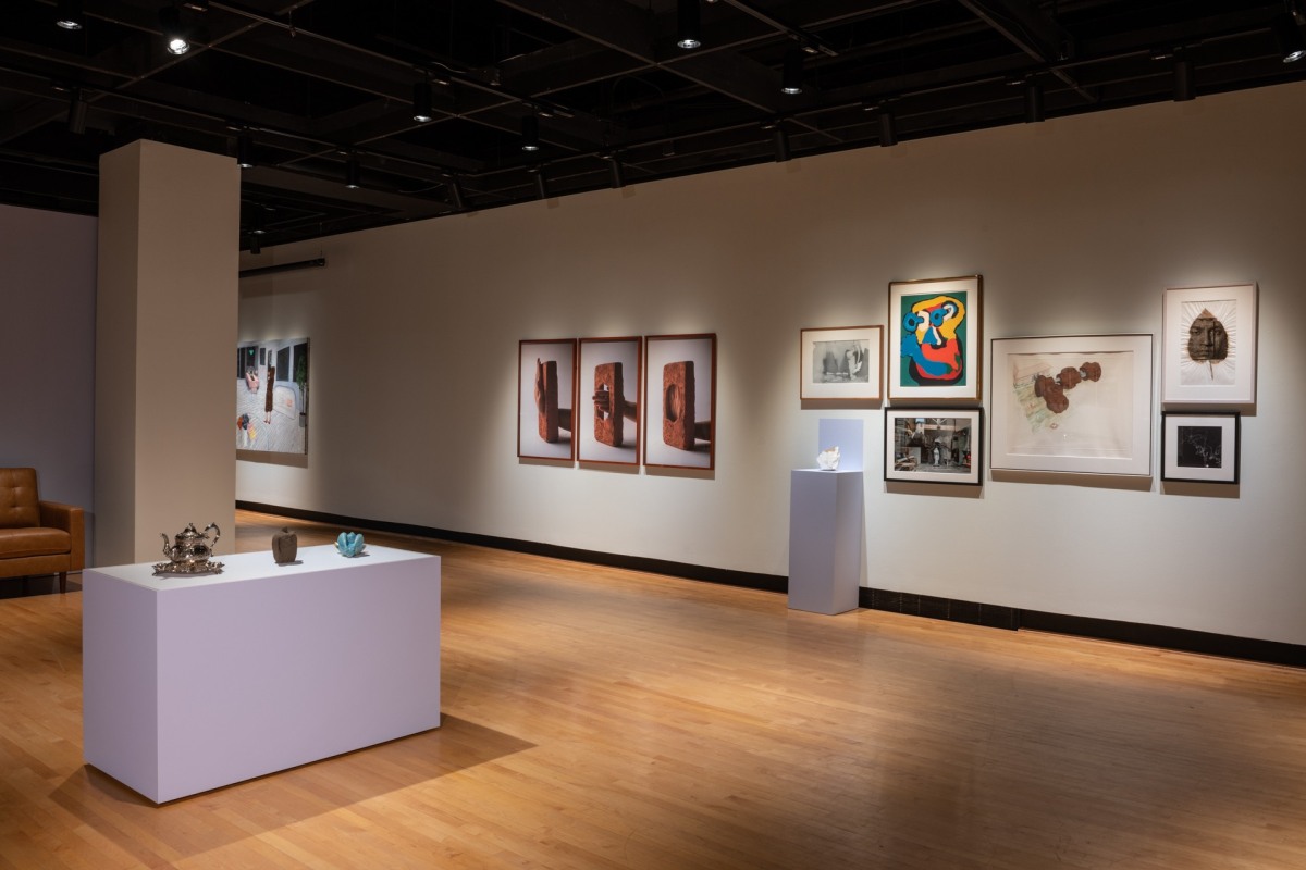 Installation views of Here and Now: Recent Acquisitions, University of Maryland Art Gallery