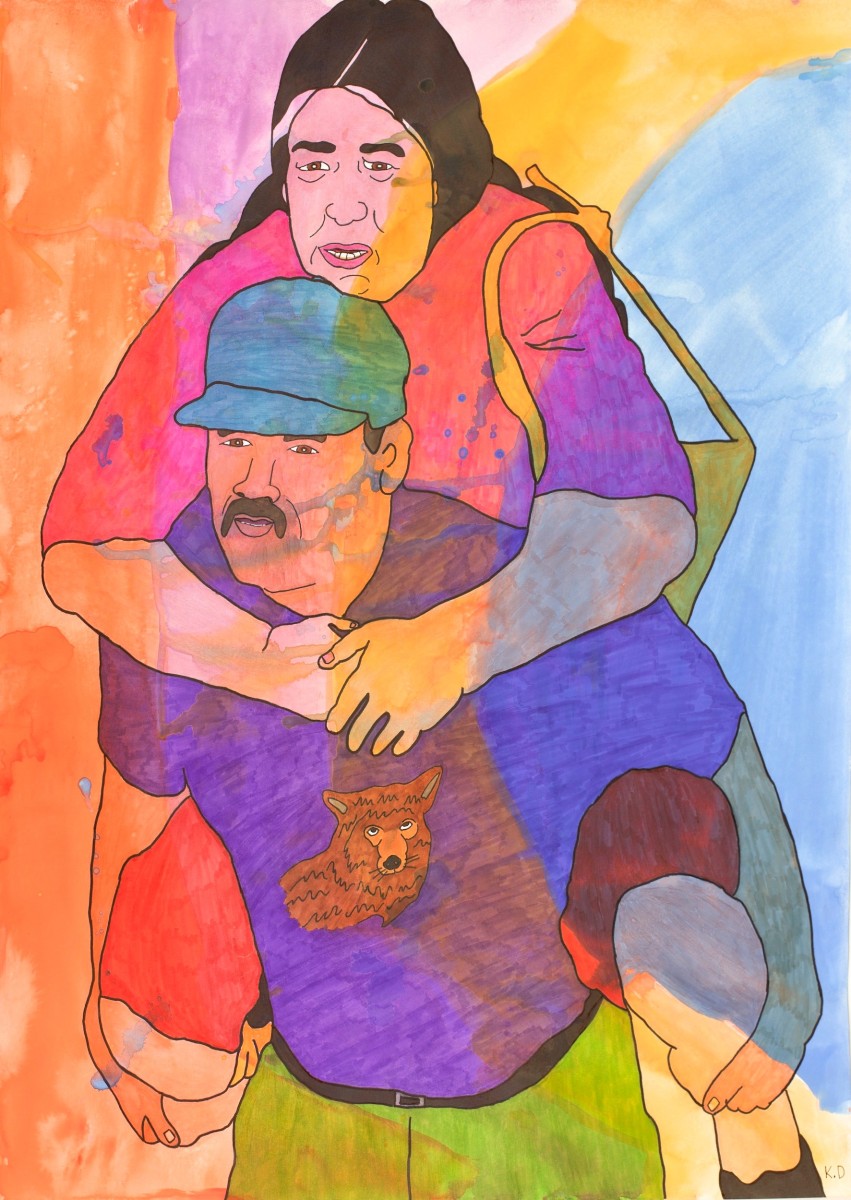 Karla Diaz Grandma's Crossing, 2021