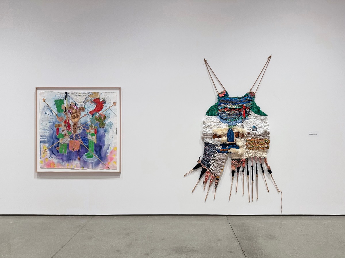 Installation view of Griselda Rosas,&nbsp;2025 California Biennial: Desperate, Scared, But Social, Orange County Museum of Art
