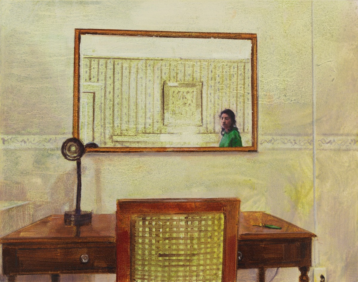 Laura Karetzky, Green Key, 2021, Oil on panel, 11 x 14 in.