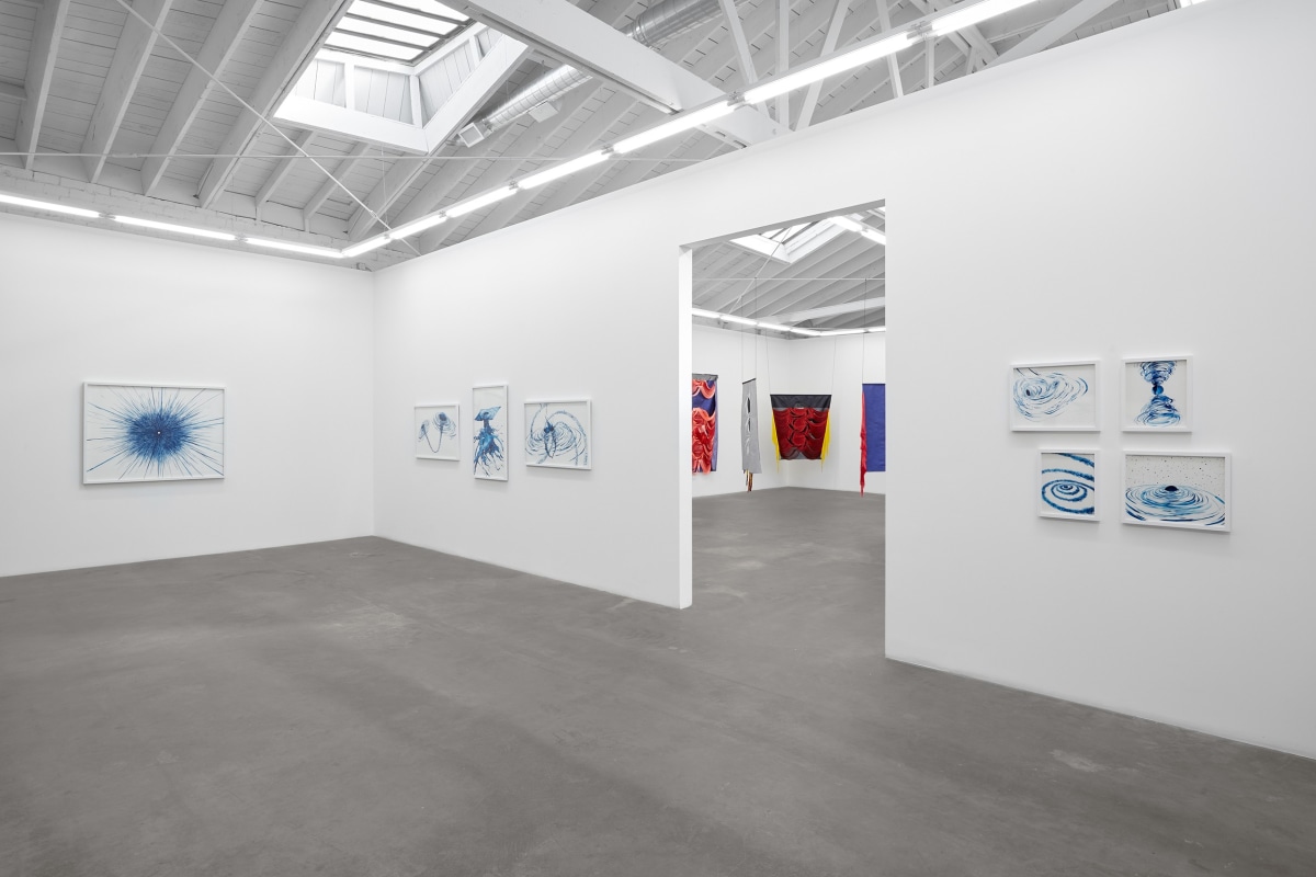 Installation view of Lia Halloran: Warped Side, on view from November 4 - December 22, 2023