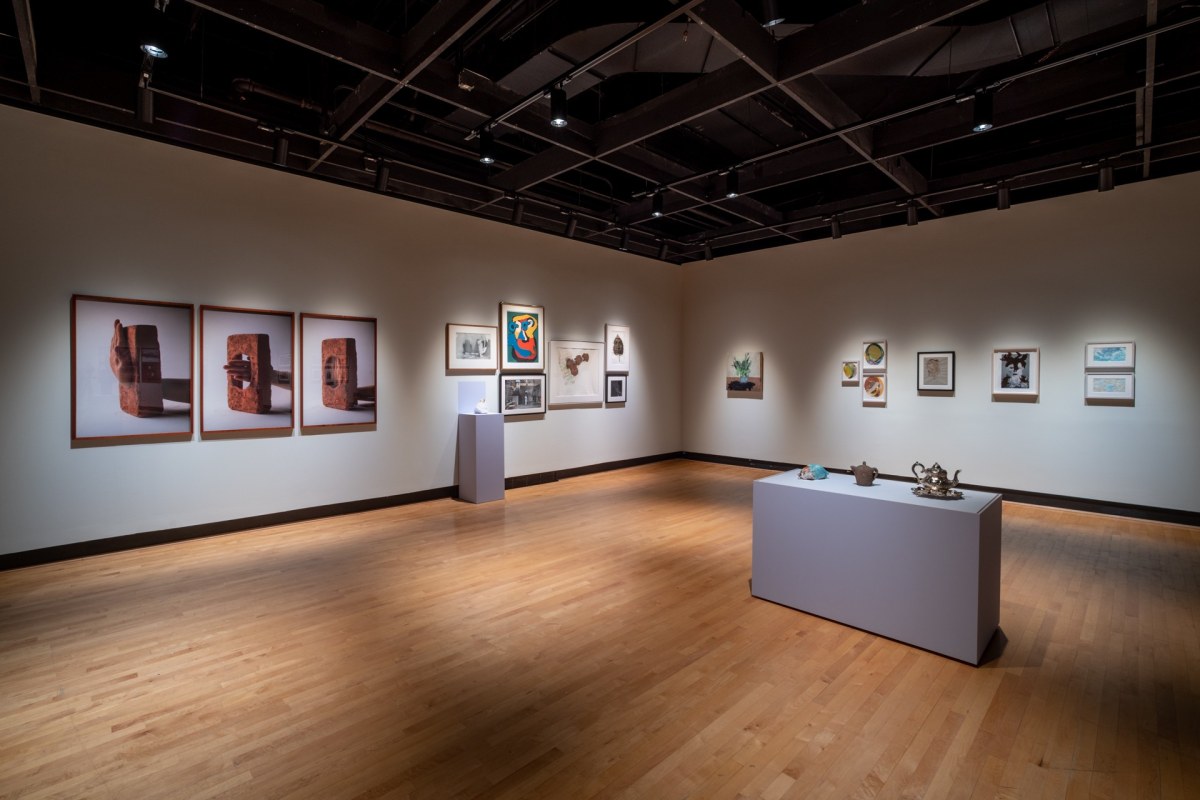 Installation views of Here and Now: Recent Acquisitions, University of Maryland Art Gallery