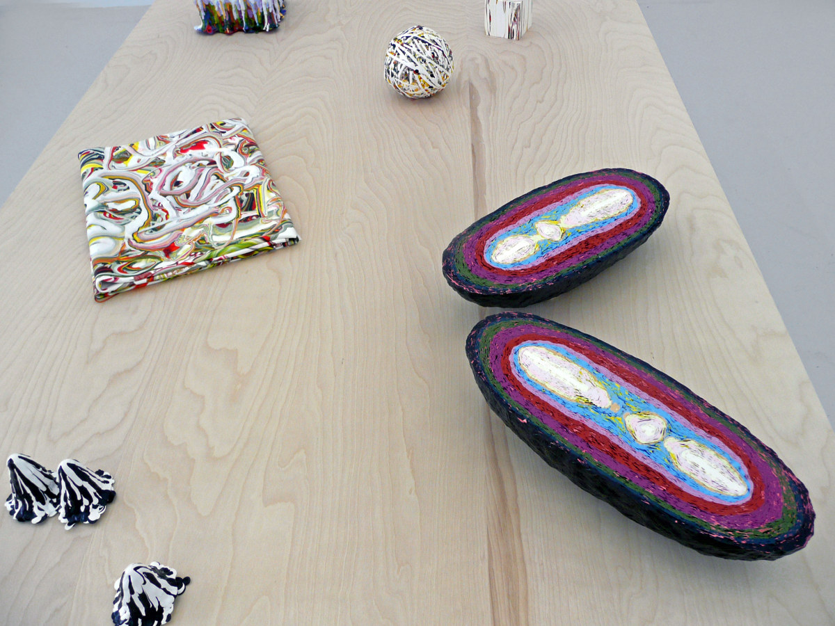 Installation View of Margie Livingston: Paint Objects