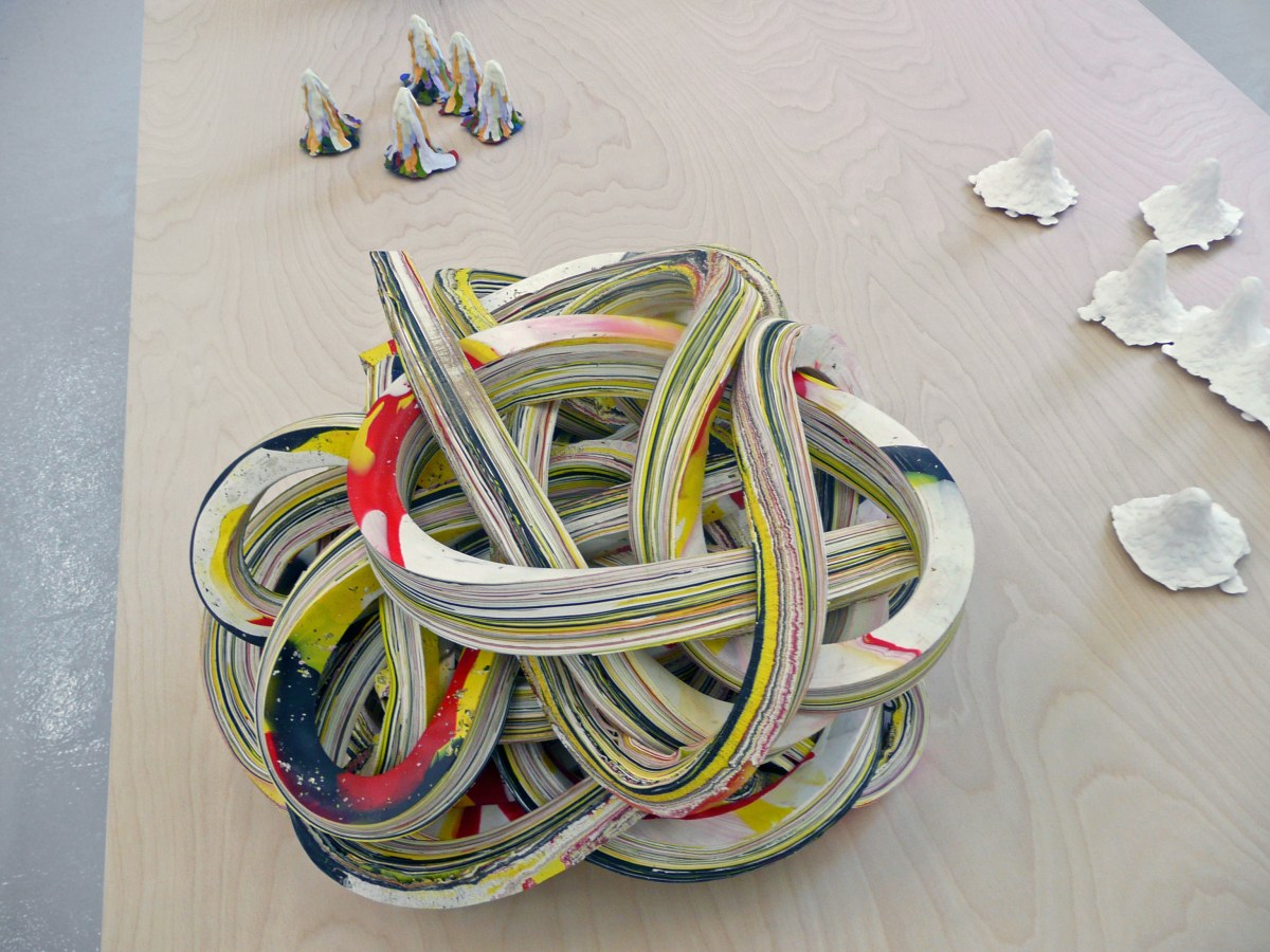 Installation View of Margie Livingston: Paint Objects