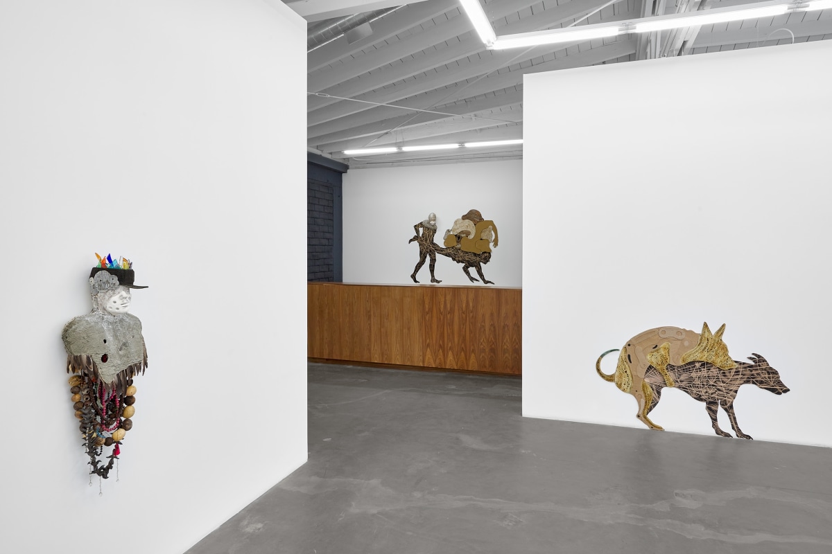 Installation view of HECTOR DIONICIO MENDOZA: Buscando Futuro / Searching for a Future, on view from January 13 to February 17, 2024