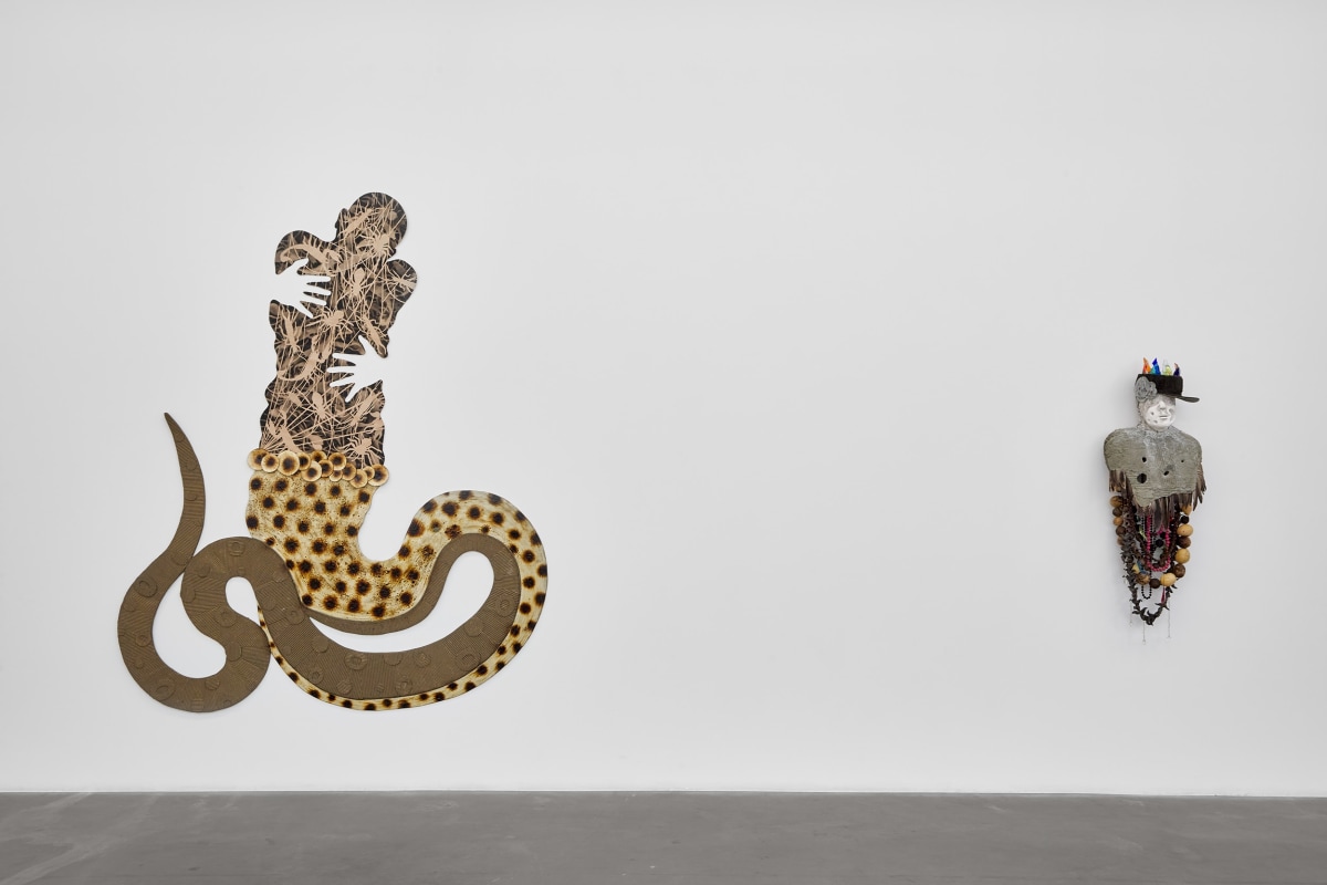 Installation view of HECTOR DIONICIO MENDOZA: Buscando Futuro / Searching for a Future, on view from January 13 to February 17, 2024