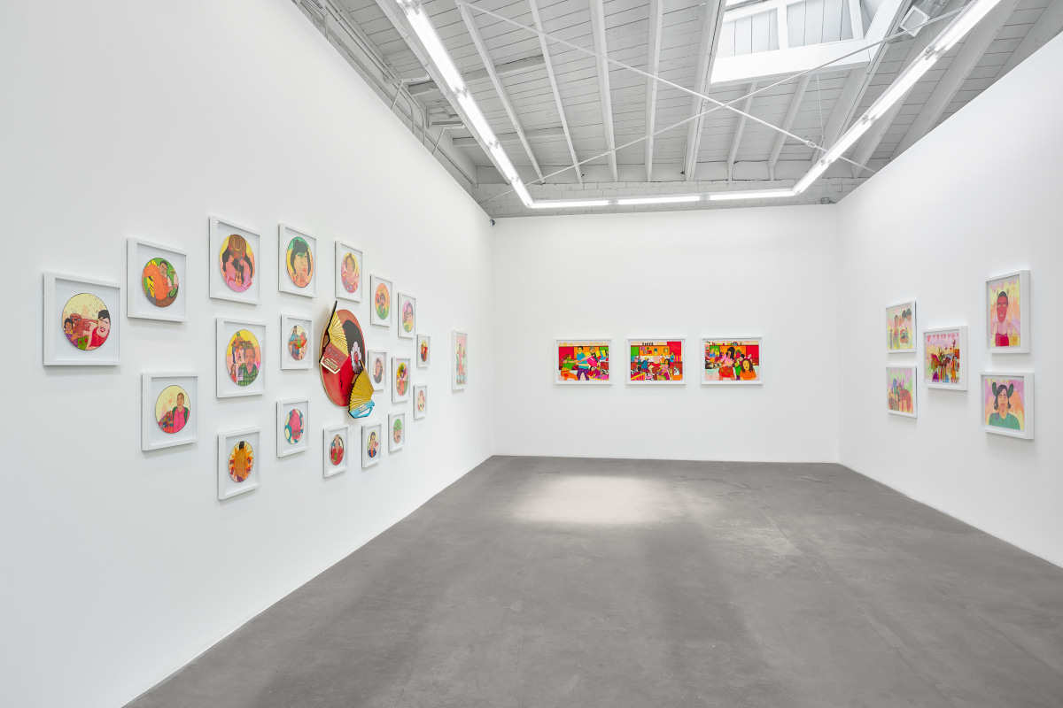 Installation view of KARLA DIAZ: Mujer Valiente y Los Diablitos (Brave Woman and The Little Devils), April 27 - May 8, 2024