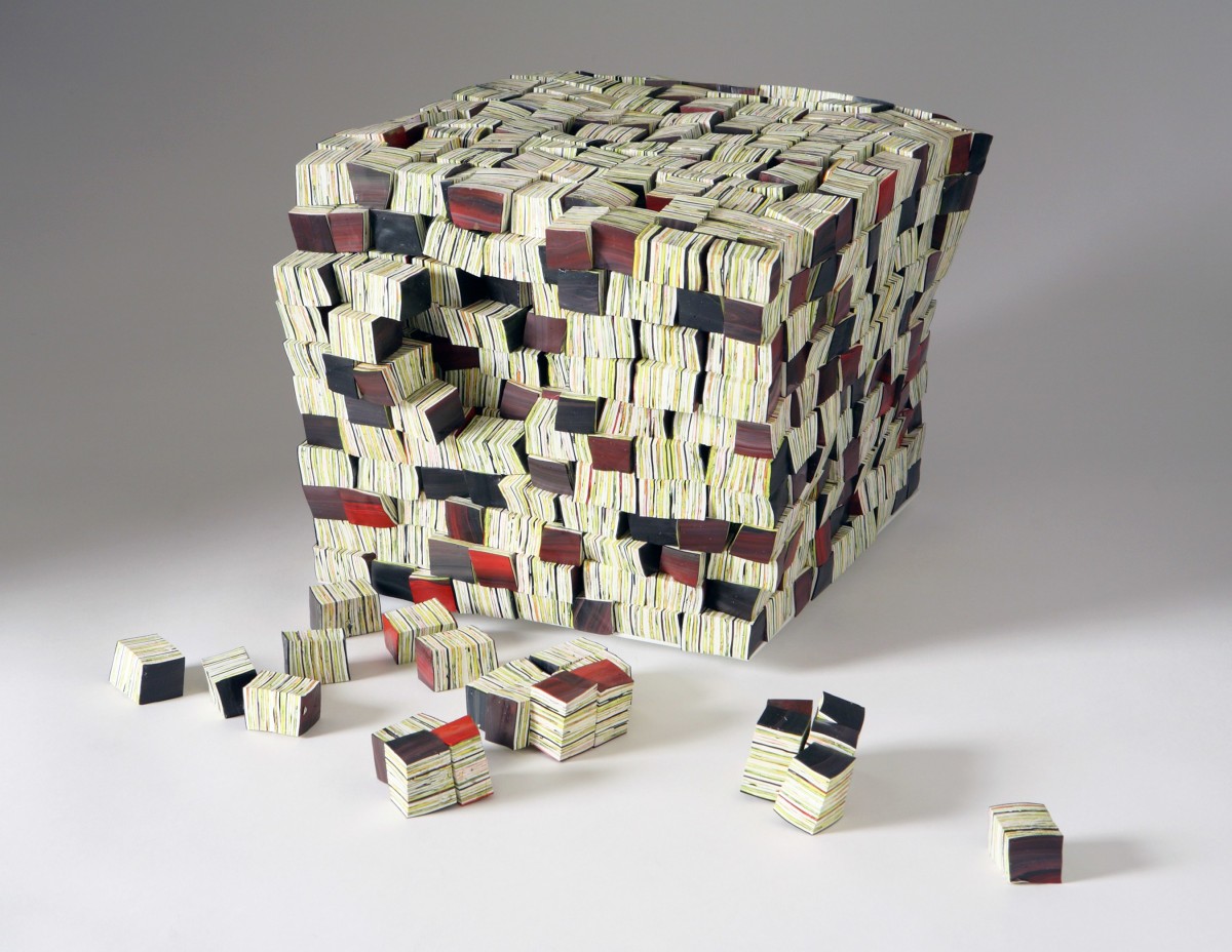 Margie Livingston Crumpling Block of Blocks, 2013