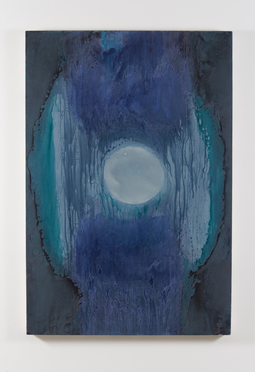 Nancy Evans, Dharma Moon, 2016, Acrylic on canvas, 68 x 46 in