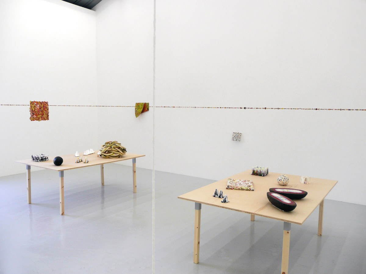 Installation View of Margie Livingston: Paint Objects